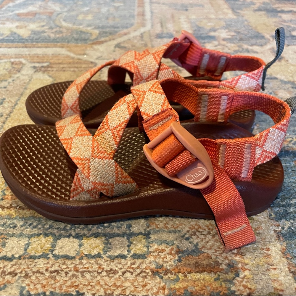 Chaco Toddler 12 Orange Z1 Ecotread Sandal - EUC
